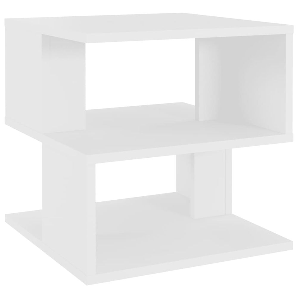 Vidaxl Príručný stolík biely 40x40x40 cm drevotrieska